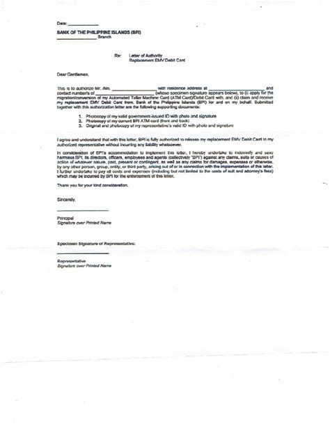 bpi authorization letter 2023